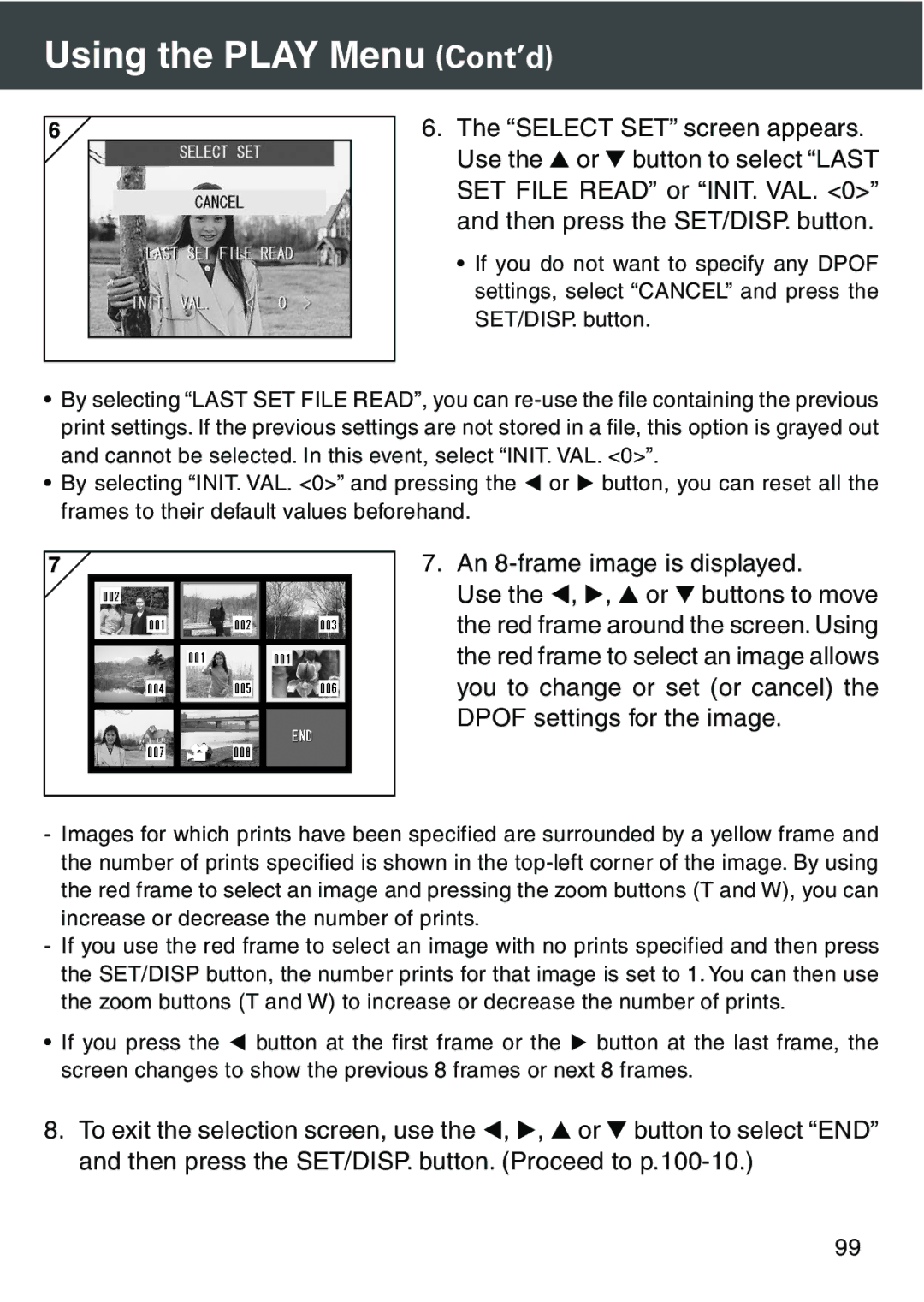 Konica Minolta KD-420Z user manual Using the Play Menu Cont’d 