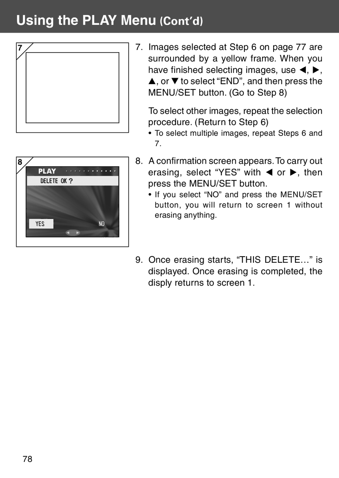 Konica Minolta KD-500Z user manual To select multiple images, repeat Steps 6 