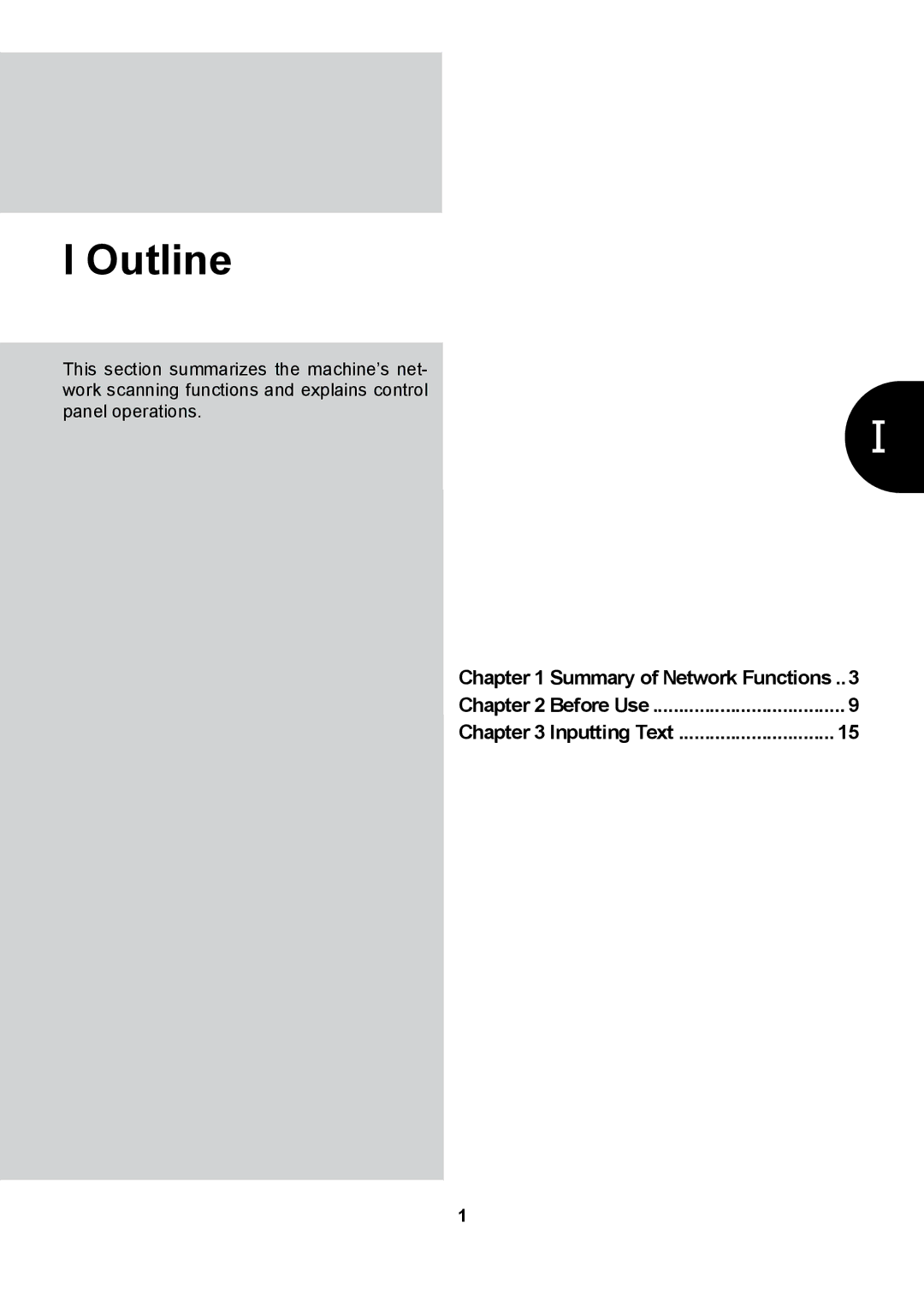 Konica Minolta 7235, Konica 7222, 7228 manual Summary of Network Functions, Inputting Text, Before Use 