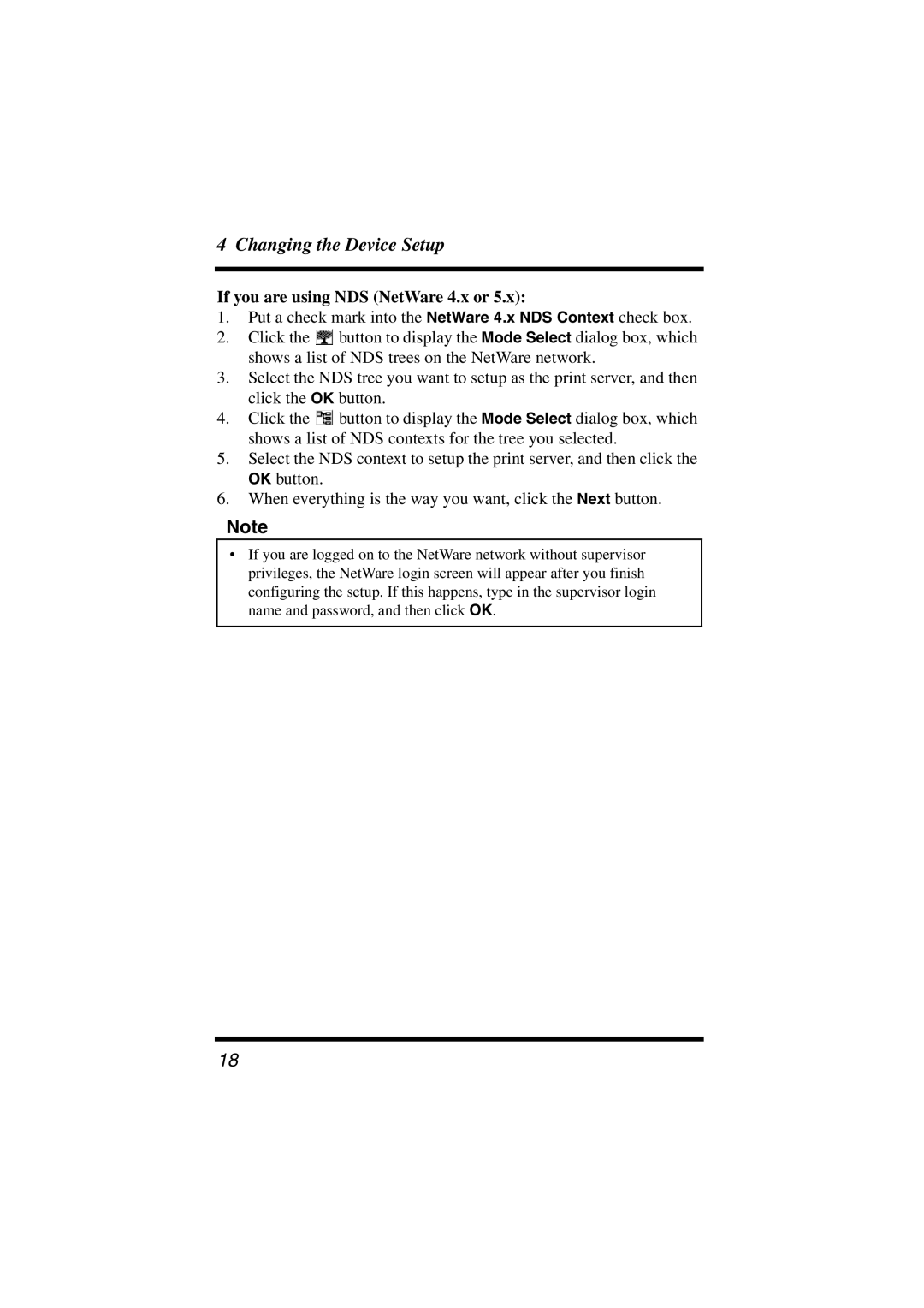 Konica Minolta Network Setup user manual If you are using NDS NetWare 4.x or 