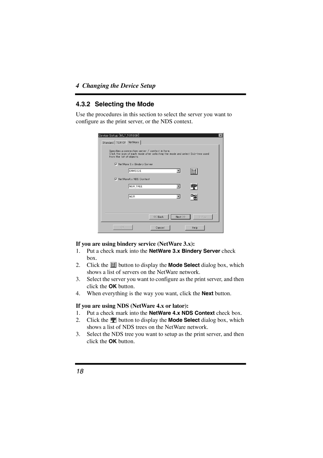 Konica Minolta PageScope user manual If you are using bindery service NetWare, If you are using NDS NetWare 4.x or lator 