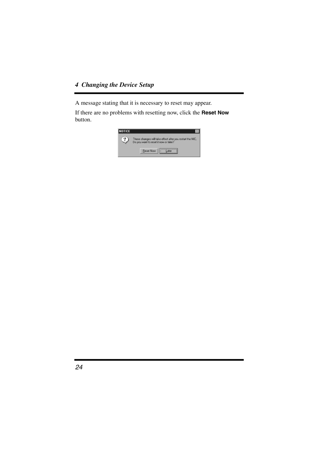 Konica Minolta PageScope user manual Changing the Device Setup 