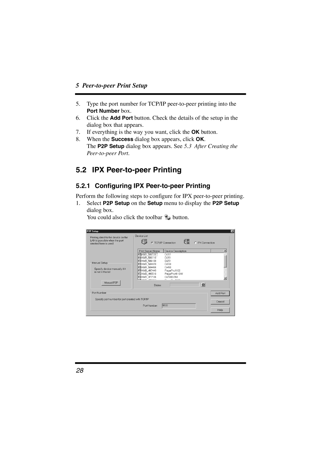 Konica Minolta PageScope user manual Configuring IPX Peer-to-peer Printing 