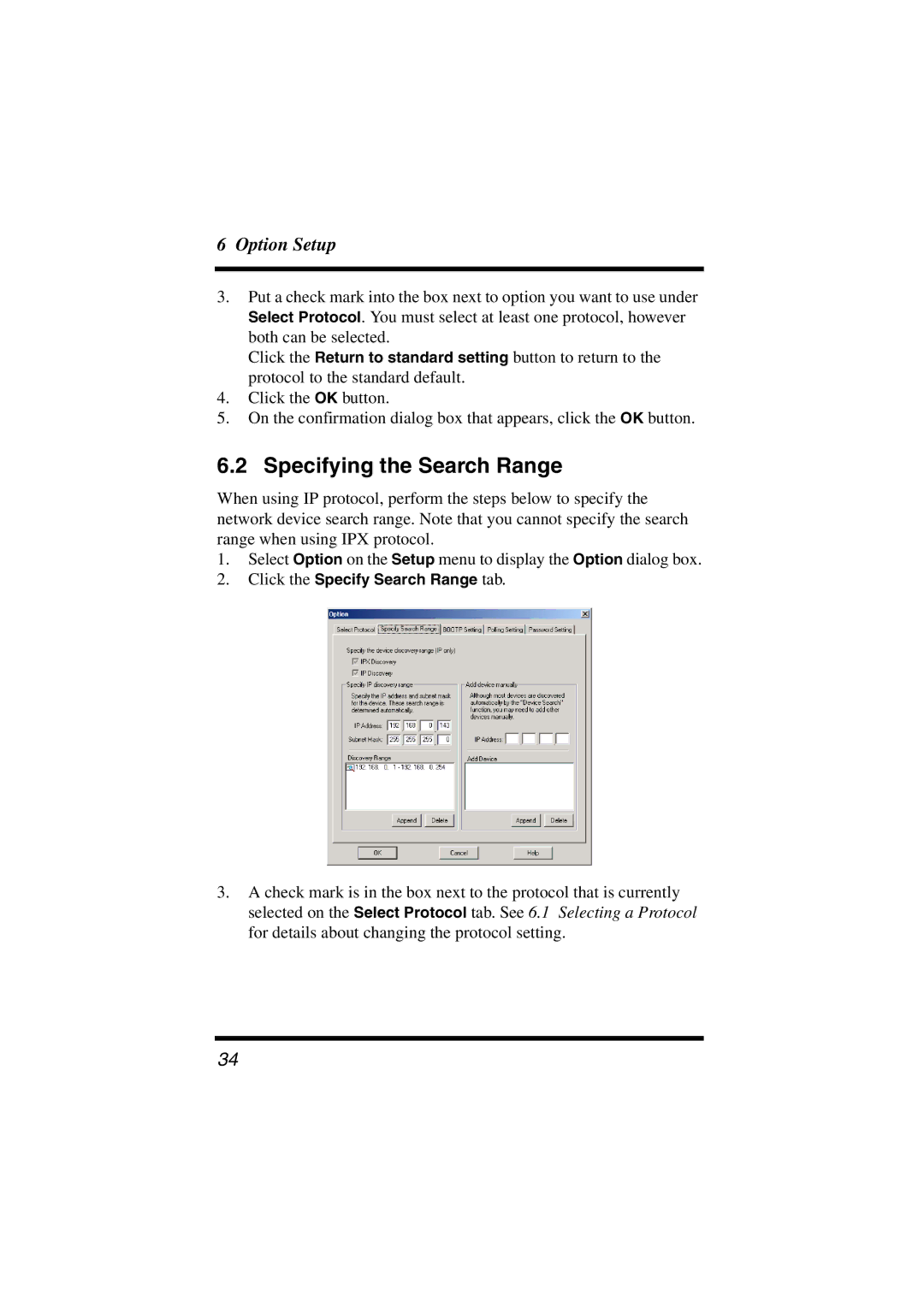 Konica Minolta PageScope user manual Specifying the Search Range 