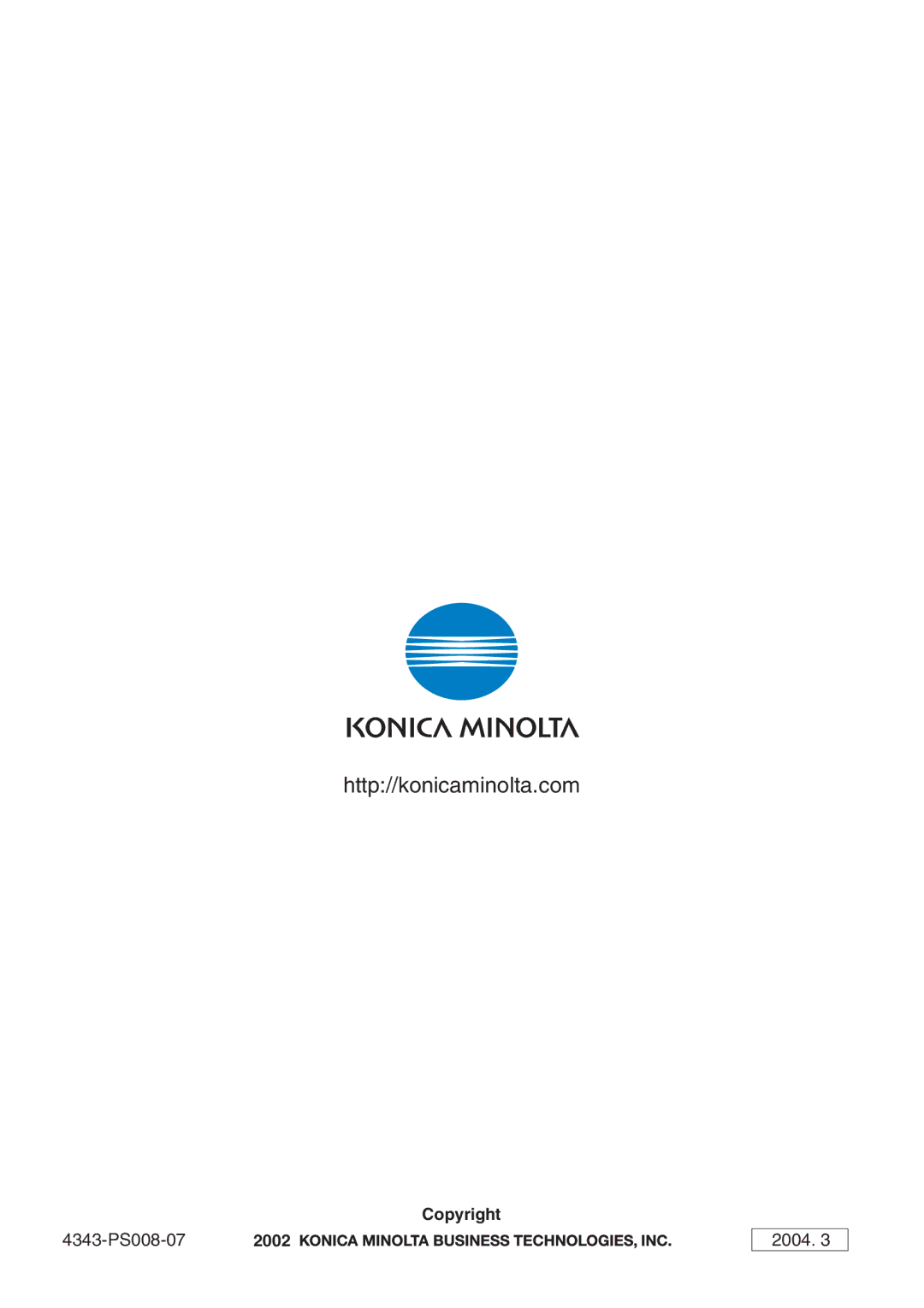 Konica Minolta PageScope user manual Http//konicaminolta.com 