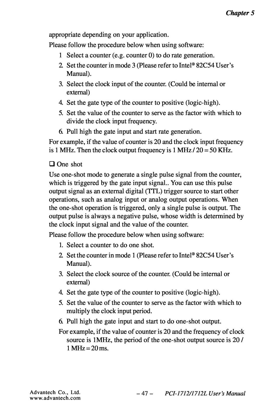 Konica Minolta PCI-1712L user manual Chapter 