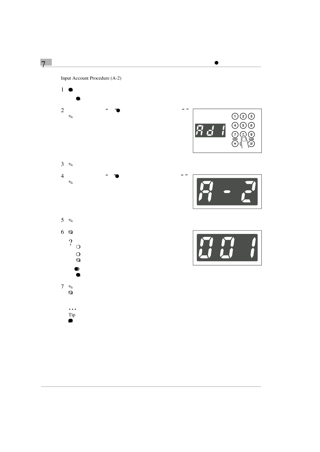 Konica Minolta Printer Copier manual Input Account Procedure A-2, Tip 