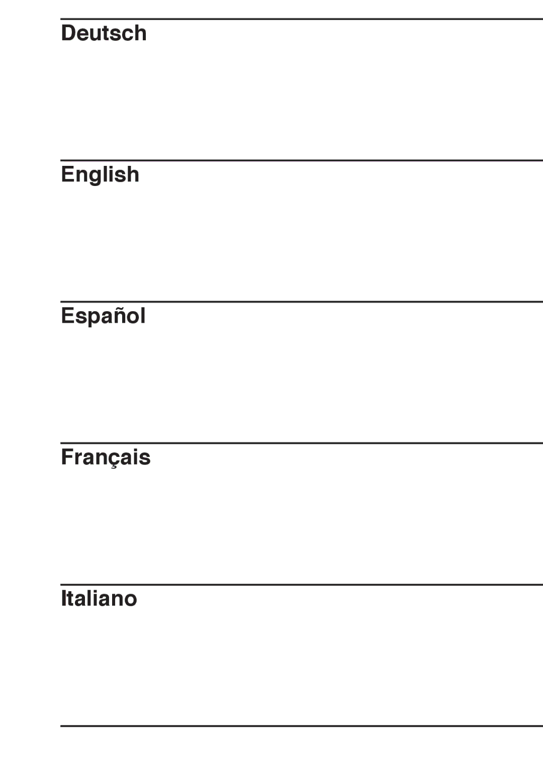 Konica Minolta PULSOXTM-2 instruction manual Deutsch English Español Français Italiano 