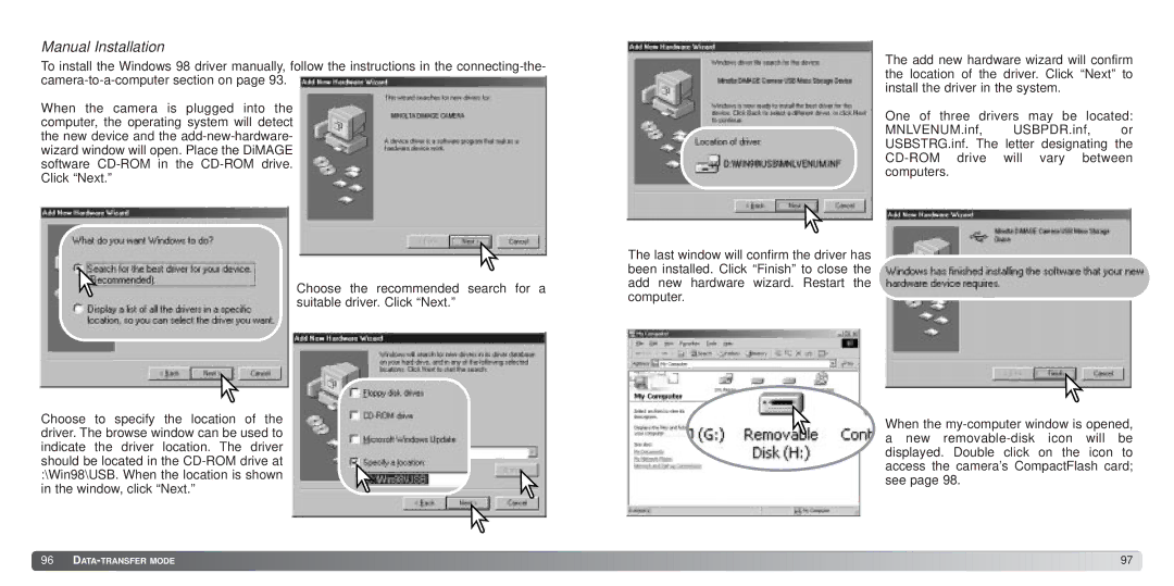 Konica Minolta S414 instruction manual Manual Installation 