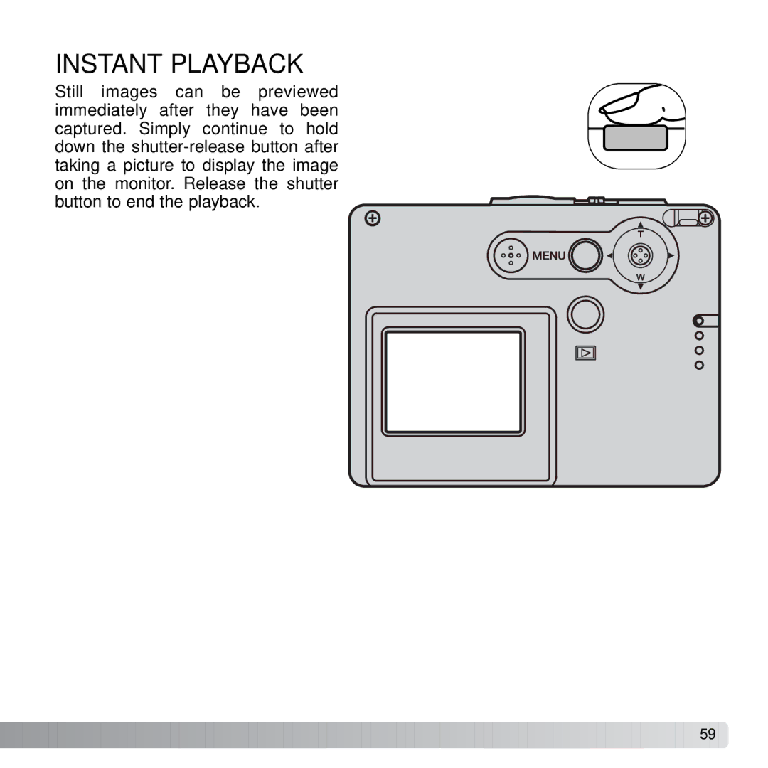 Konica Minolta X21 instruction manual Instant Playback 