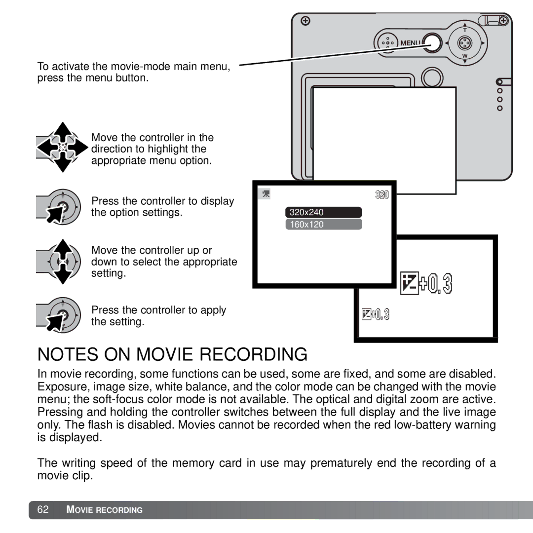 Konica Minolta X21 instruction manual 320x240 