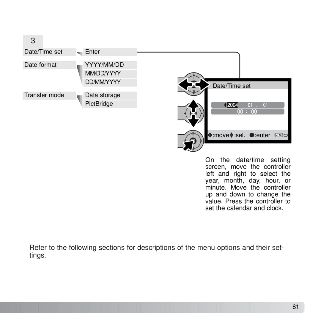 Konica Minolta X21 instruction manual Yyyy/Mm/Dd Mm/Dd/Yyyy Dd/Mm/Yyyy 