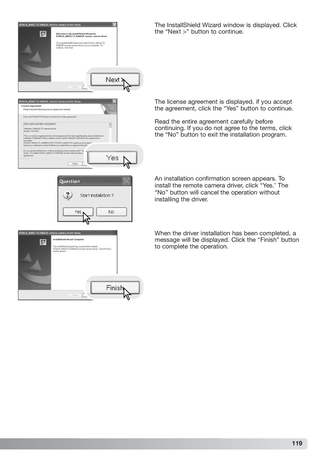 Konica Minolta xg instruction manual 119 