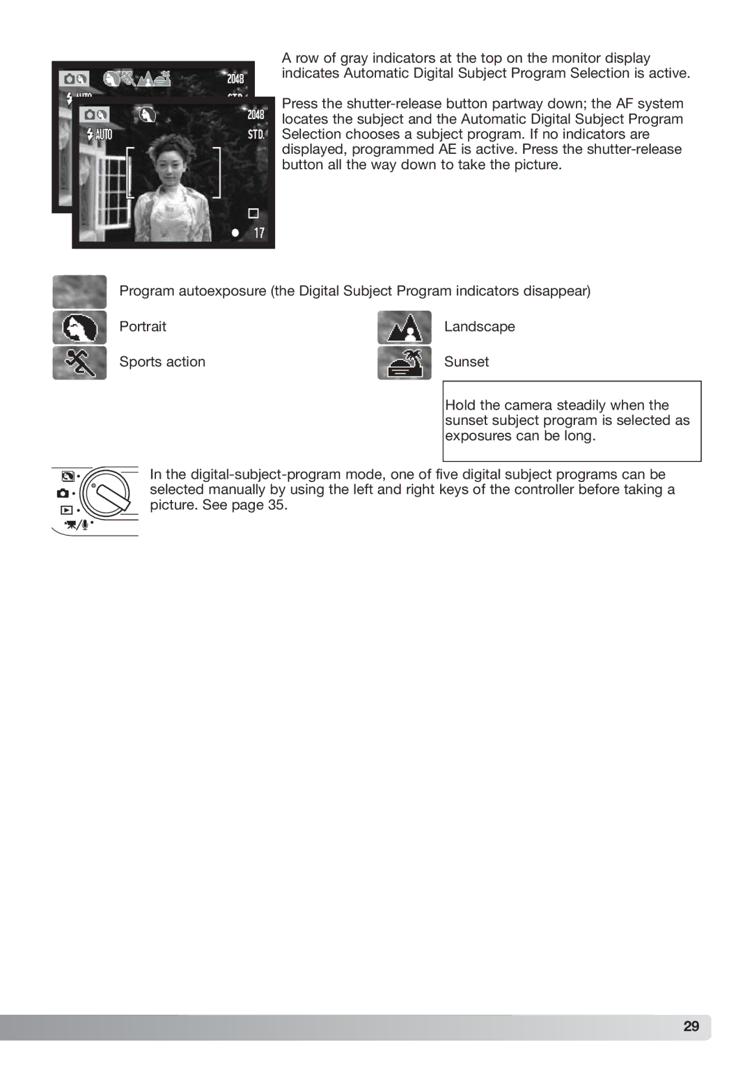 Konica Minolta xg instruction manual Landscape 