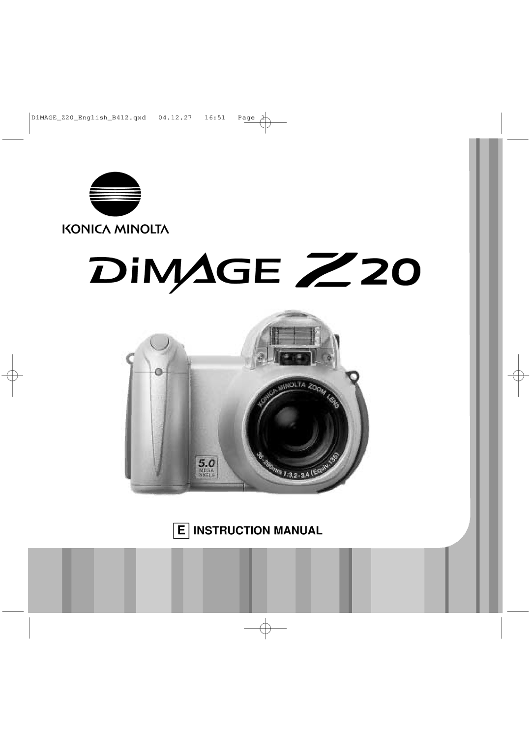 Konica Minolta instruction manual DiMAGEZ20EnglishB412.qxd 04.12.27 1651 