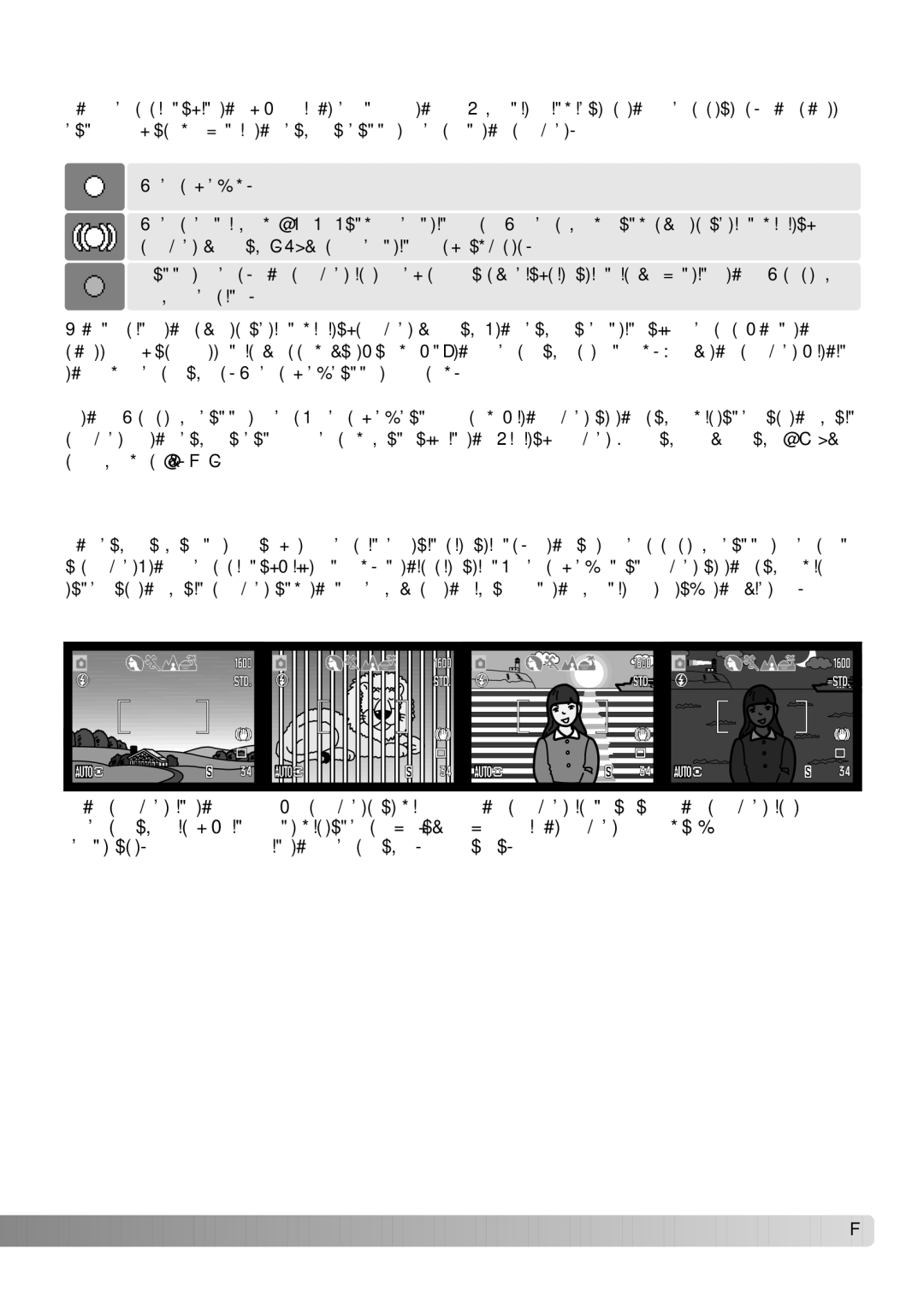 Konica Minolta Z3 instruction manual Focus signals, Special focusing situations 