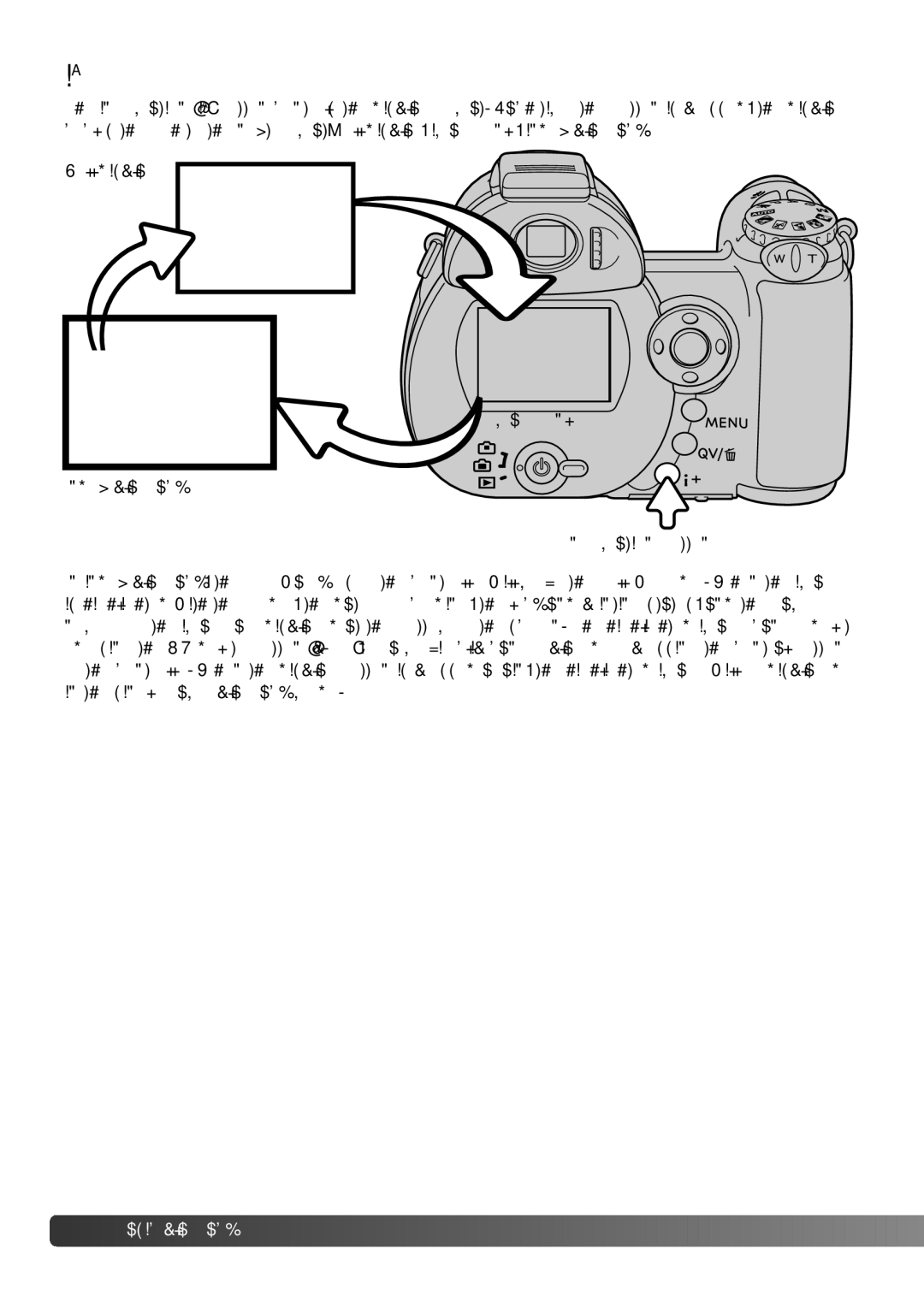 Konica Minolta Z3 instruction manual + button 