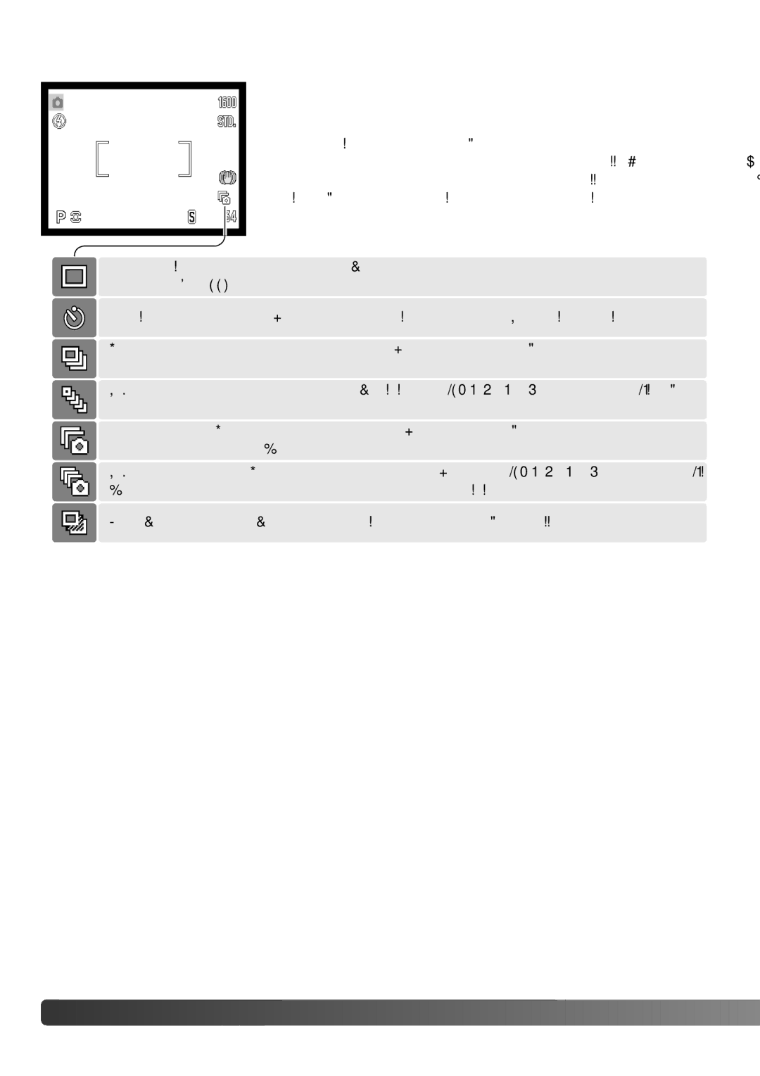 Konica Minolta Z3 instruction manual Drive modes 