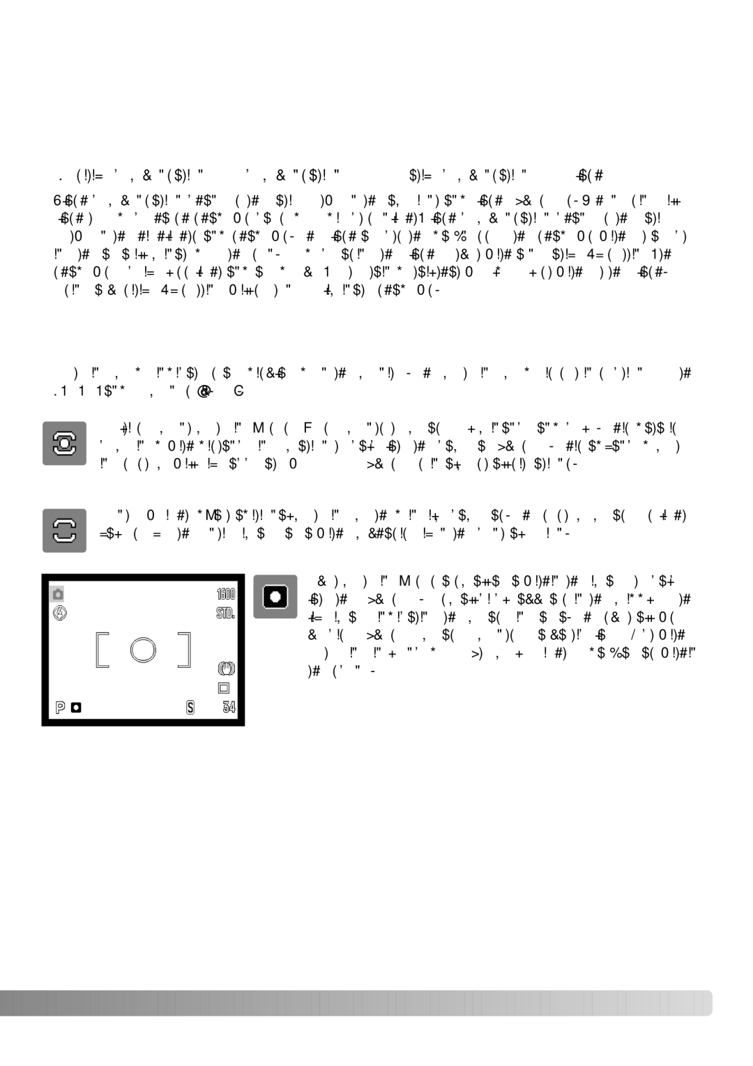 Konica Minolta Z3 instruction manual Metering modes 