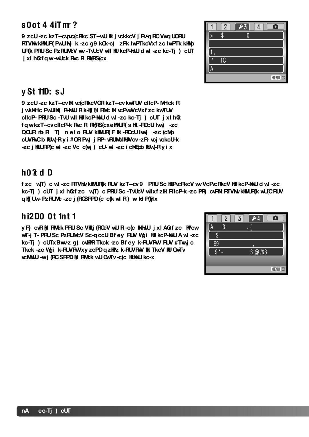 Konica Minolta Z3 instruction manual Focus signal, Shutter FX, Volume, Video output 