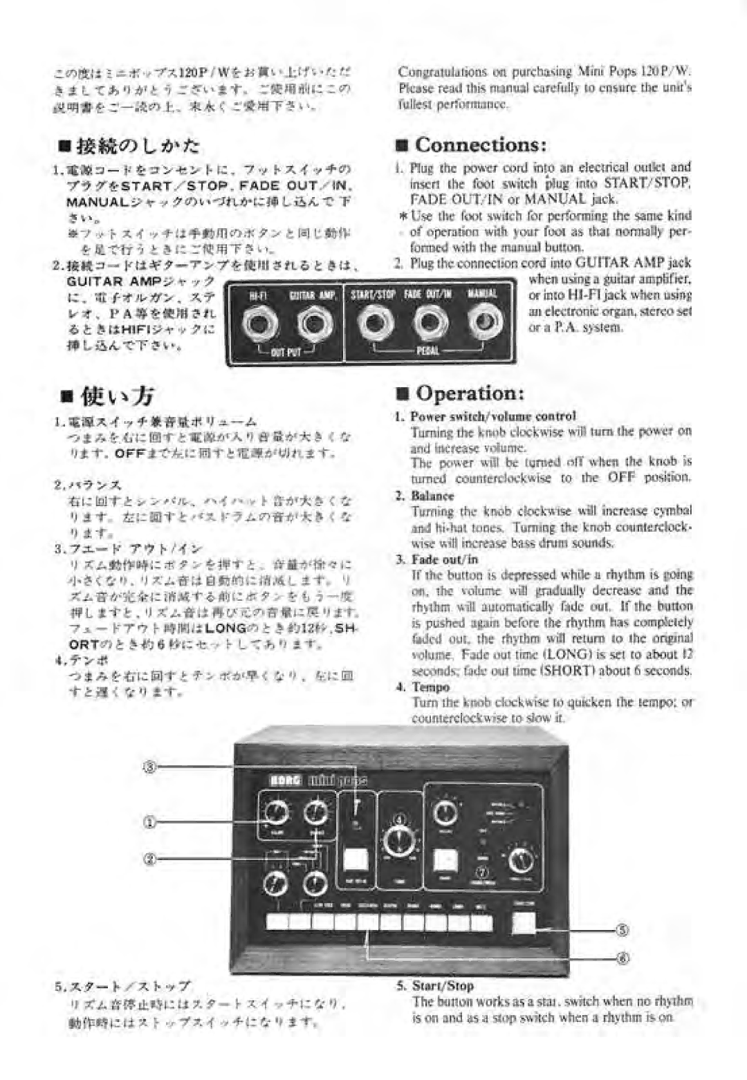 Korg 120 manual 