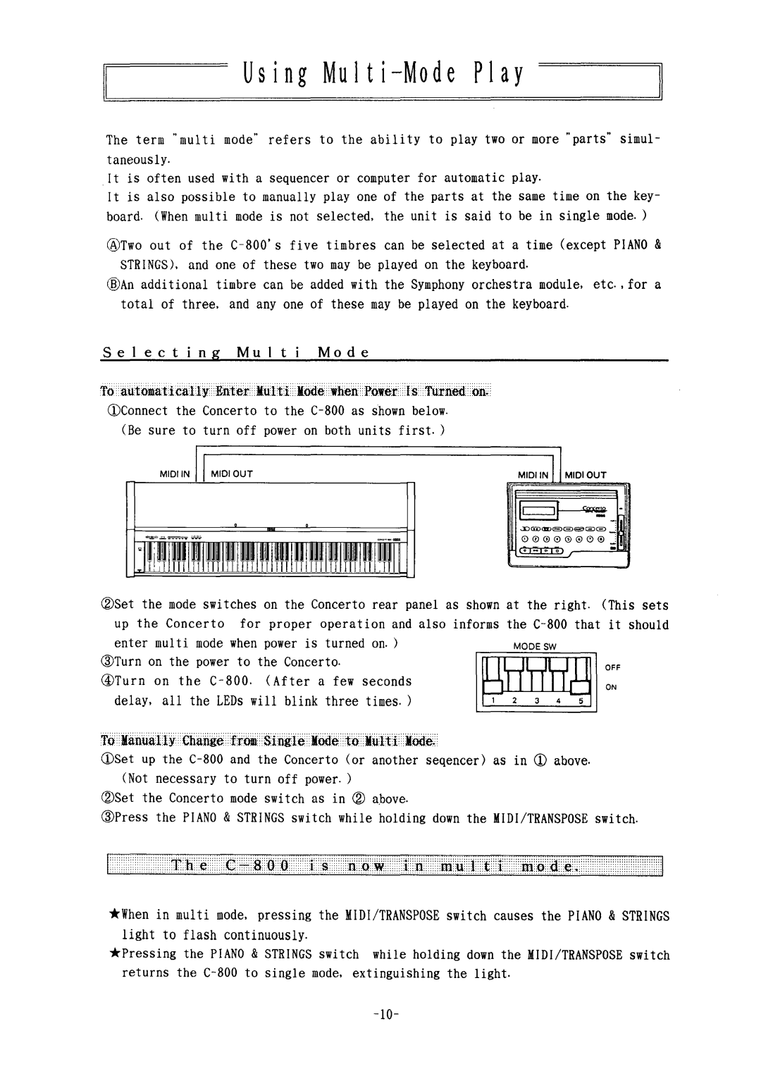 Korg 800 manual 