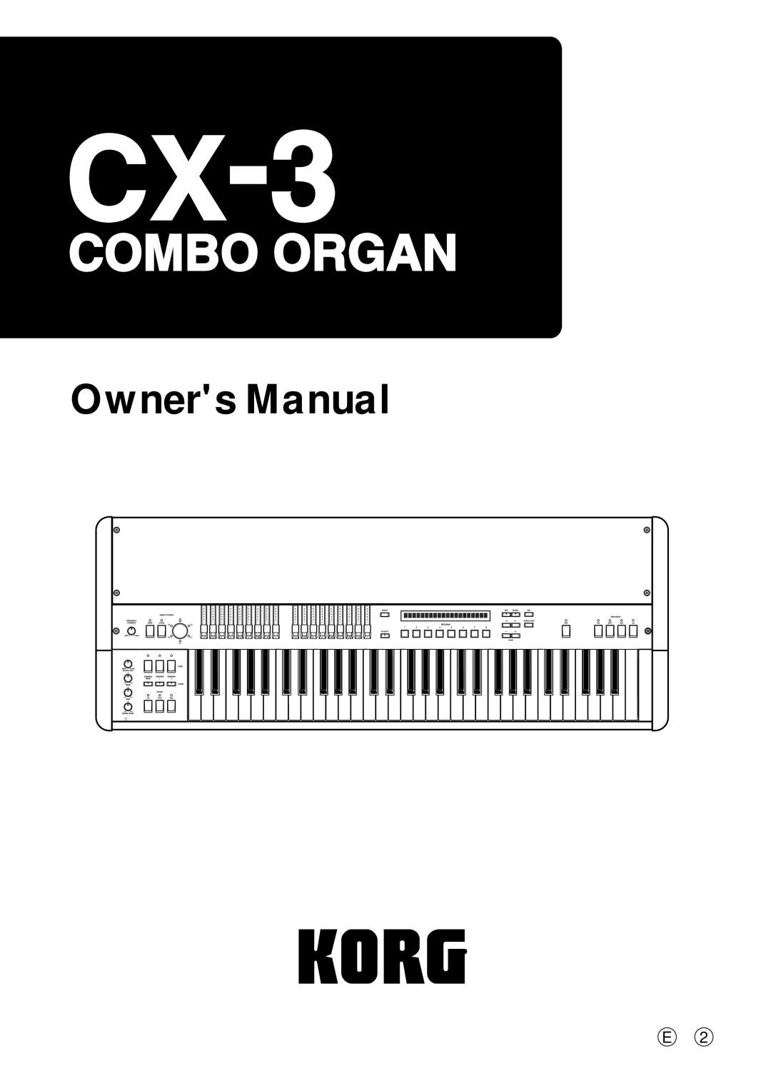 Korg CX-3 owner manual 