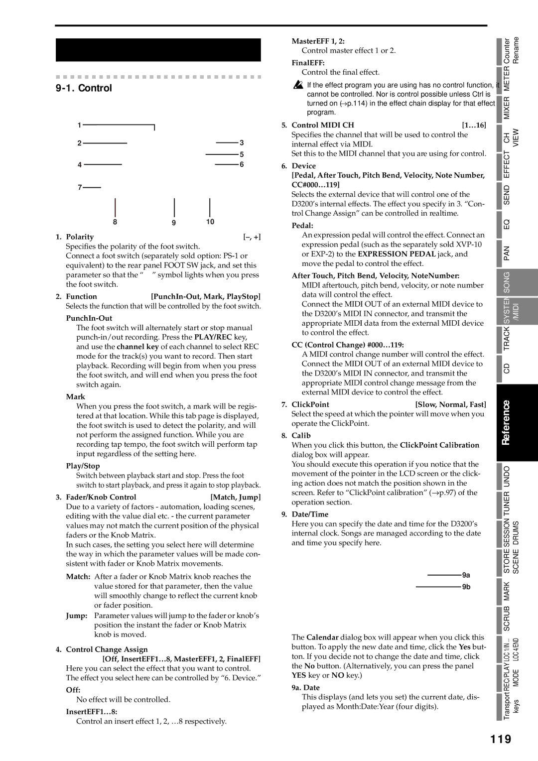 Korg D3200 owner manual 119 