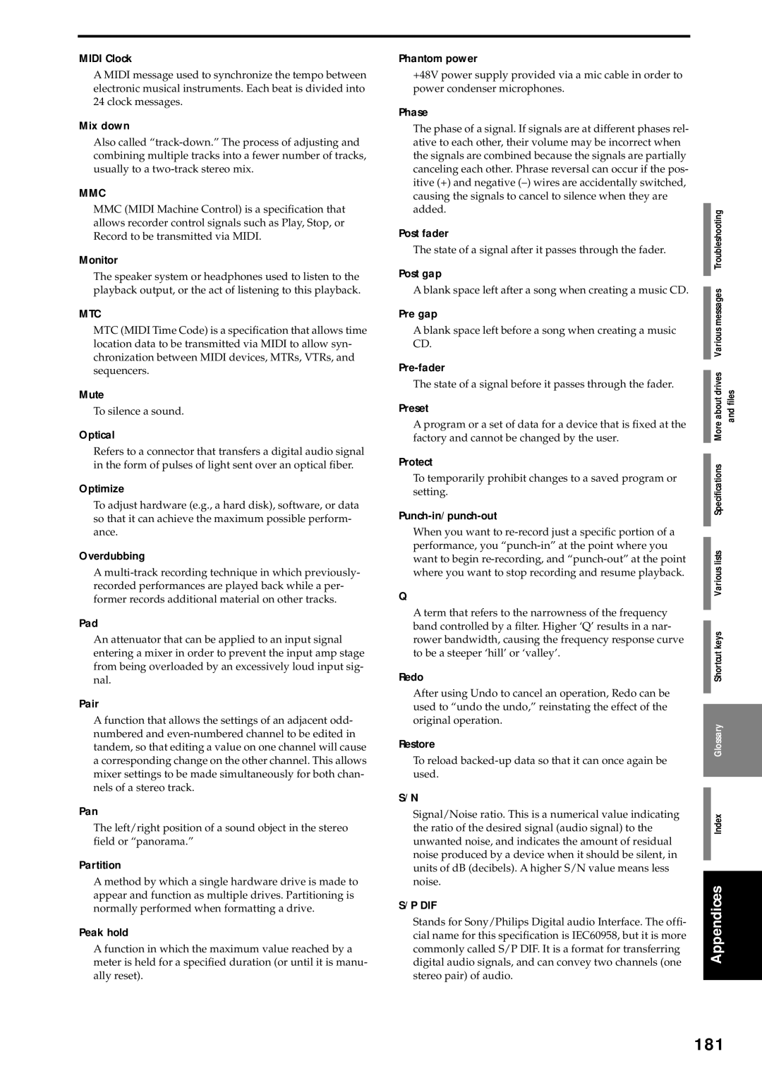 Korg D3200 owner manual 181 