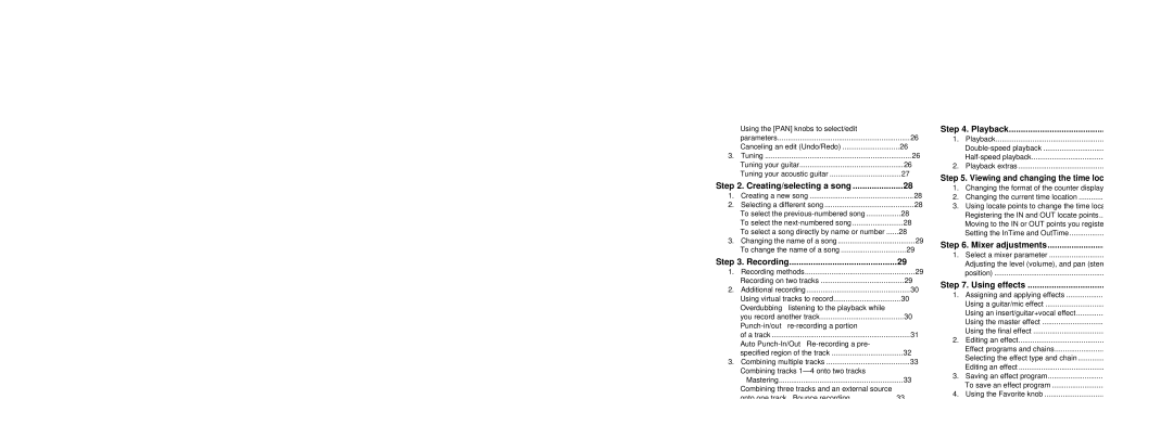 Korg D4 owner manual Creating/selecting a song, Recording 