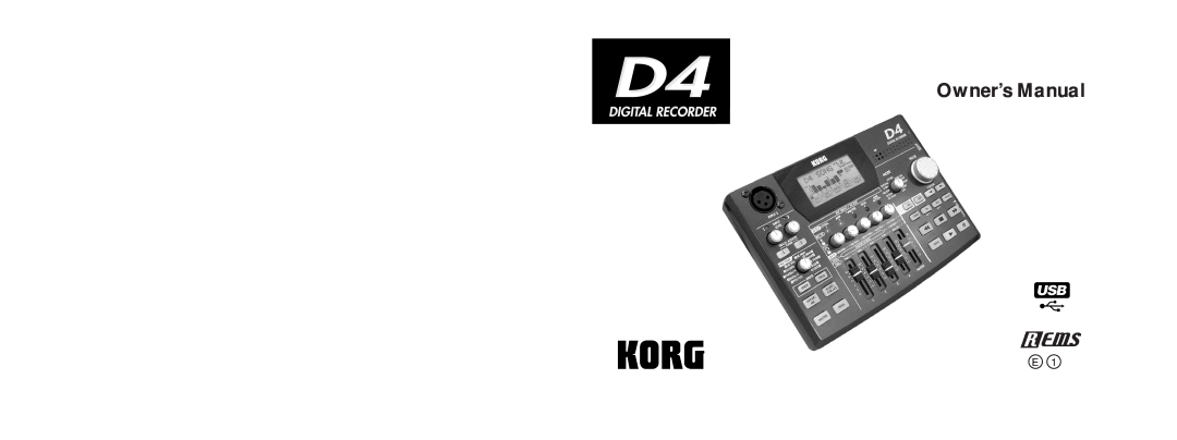 Korg D4 owner manual 