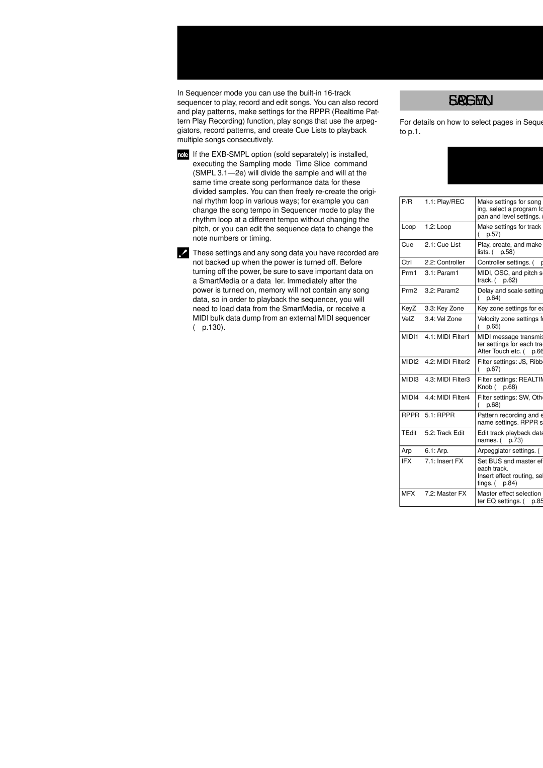 Korg Electric Keyboard manual Sequencer mode 