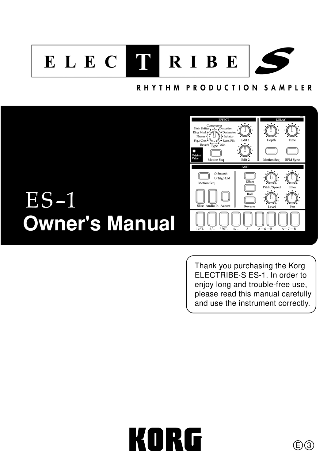 Korg ES-1 manual 