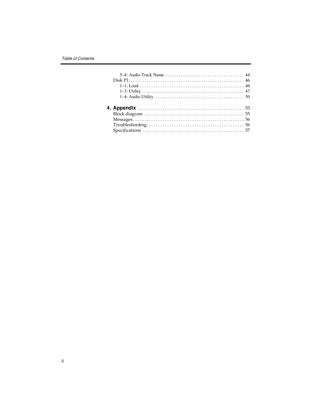 Korg HDR-TRI manual Table of Contents 