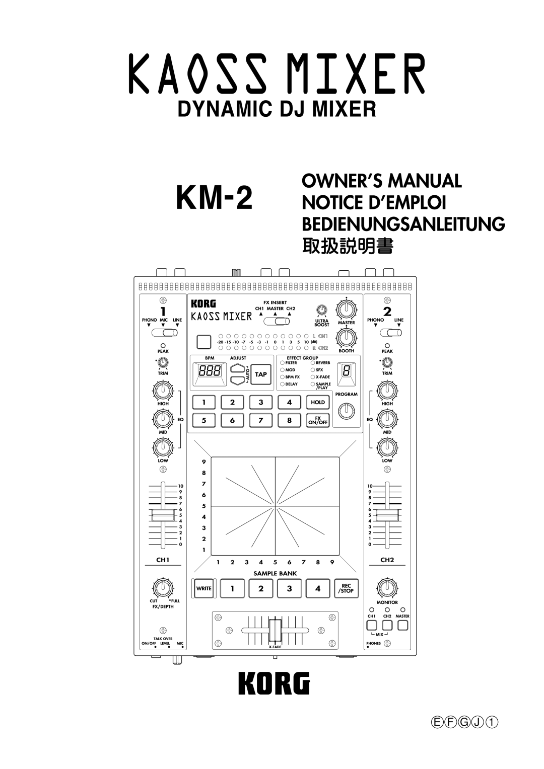 Korg KM-2 manual G J 