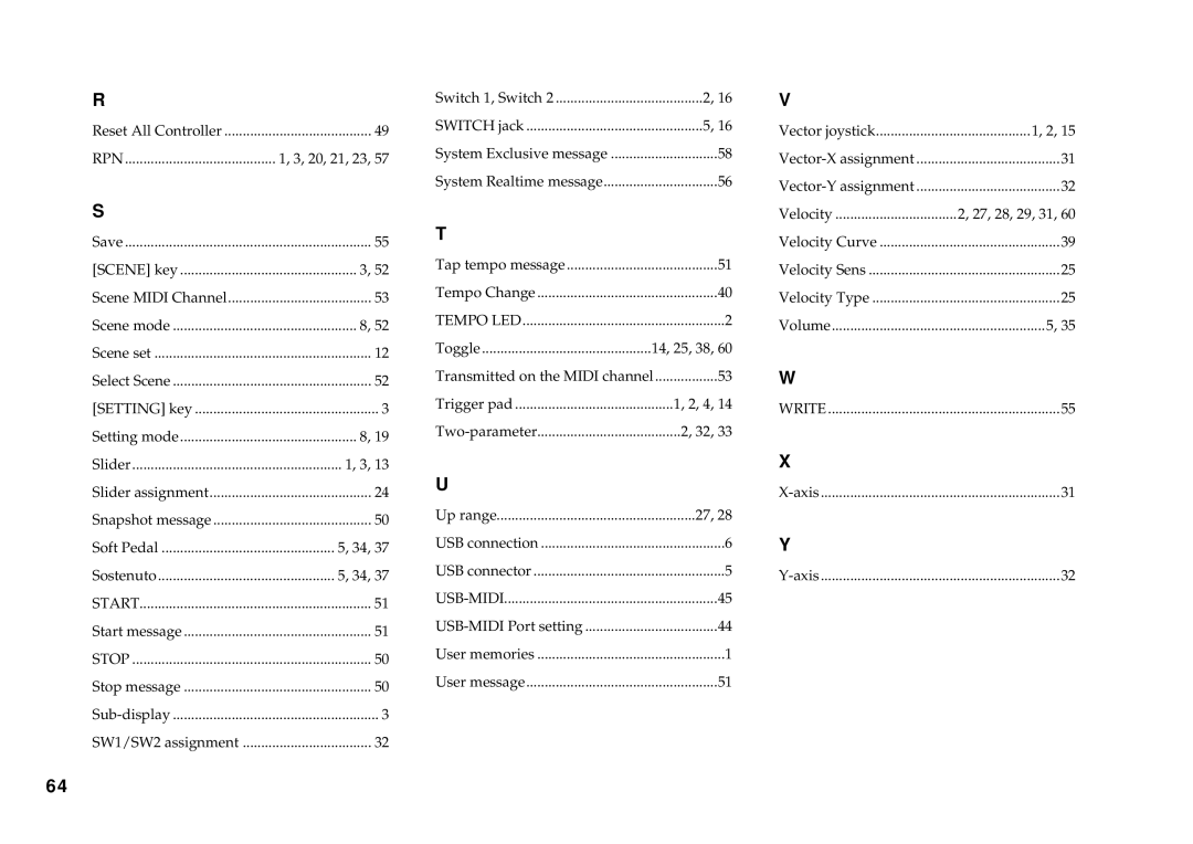 Korg KONTROL49 owner manual Rpn 