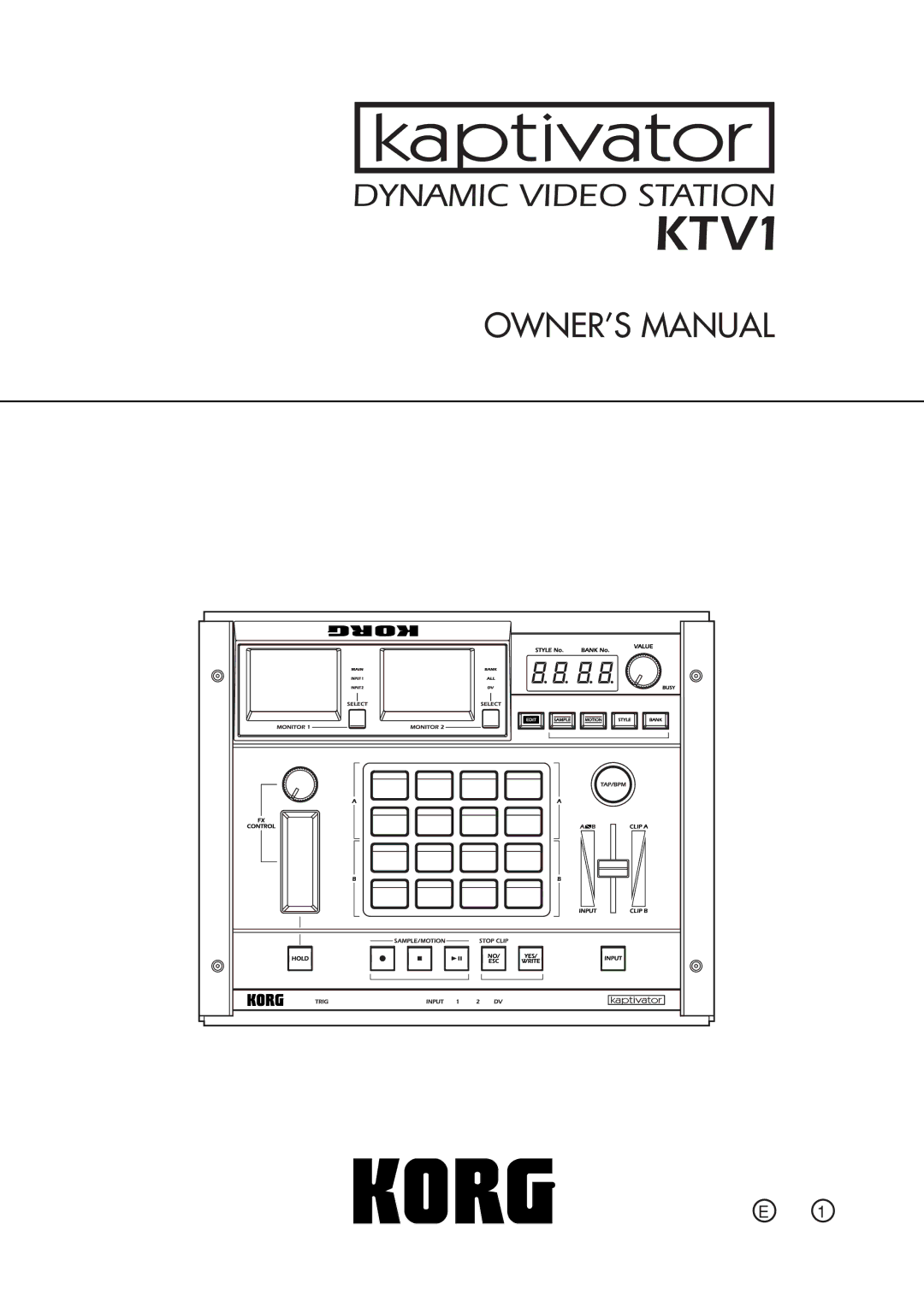 Korg KTV1 owner manual 