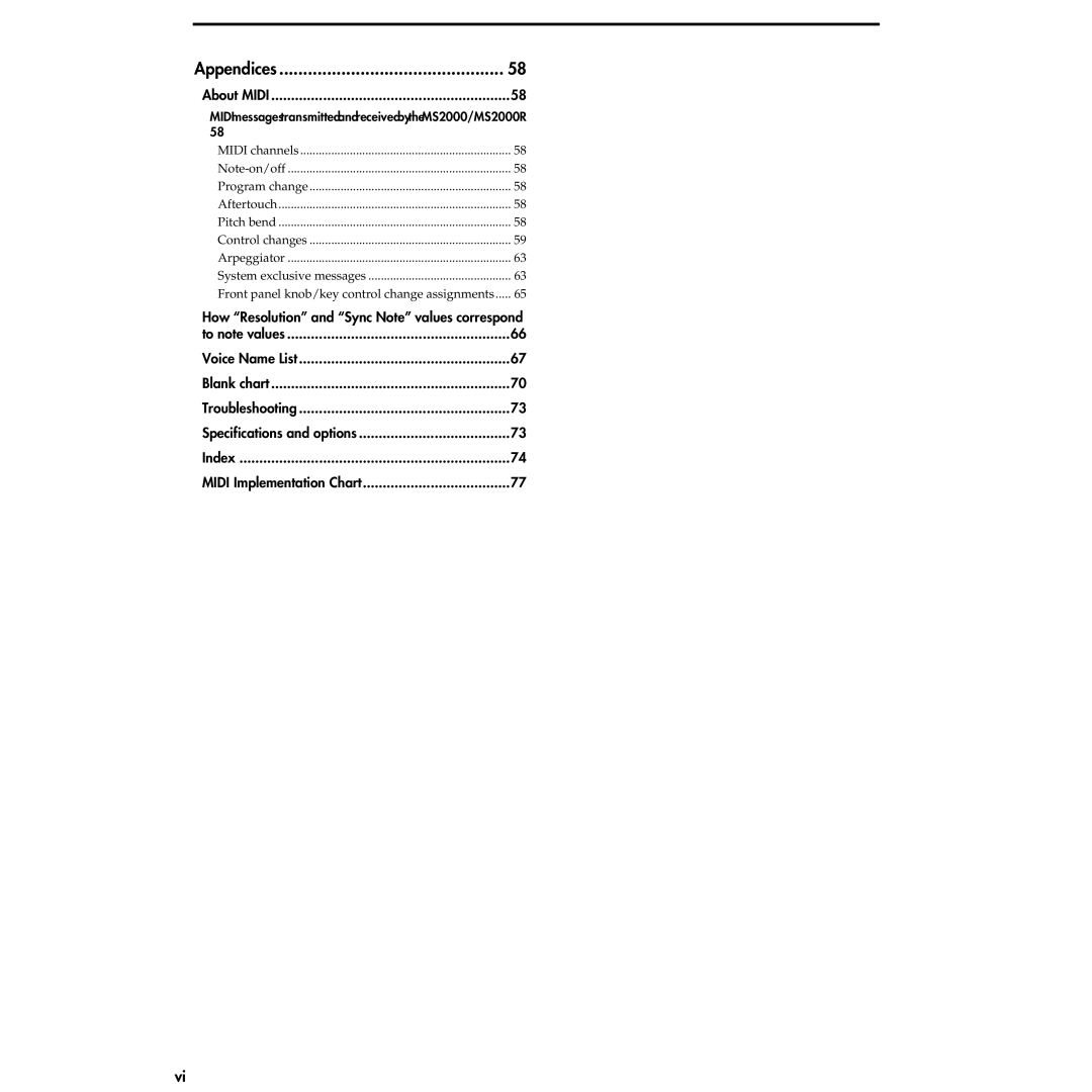 Korg MS2000R manual How Resolution and Sync Note values correspond, About Midi 