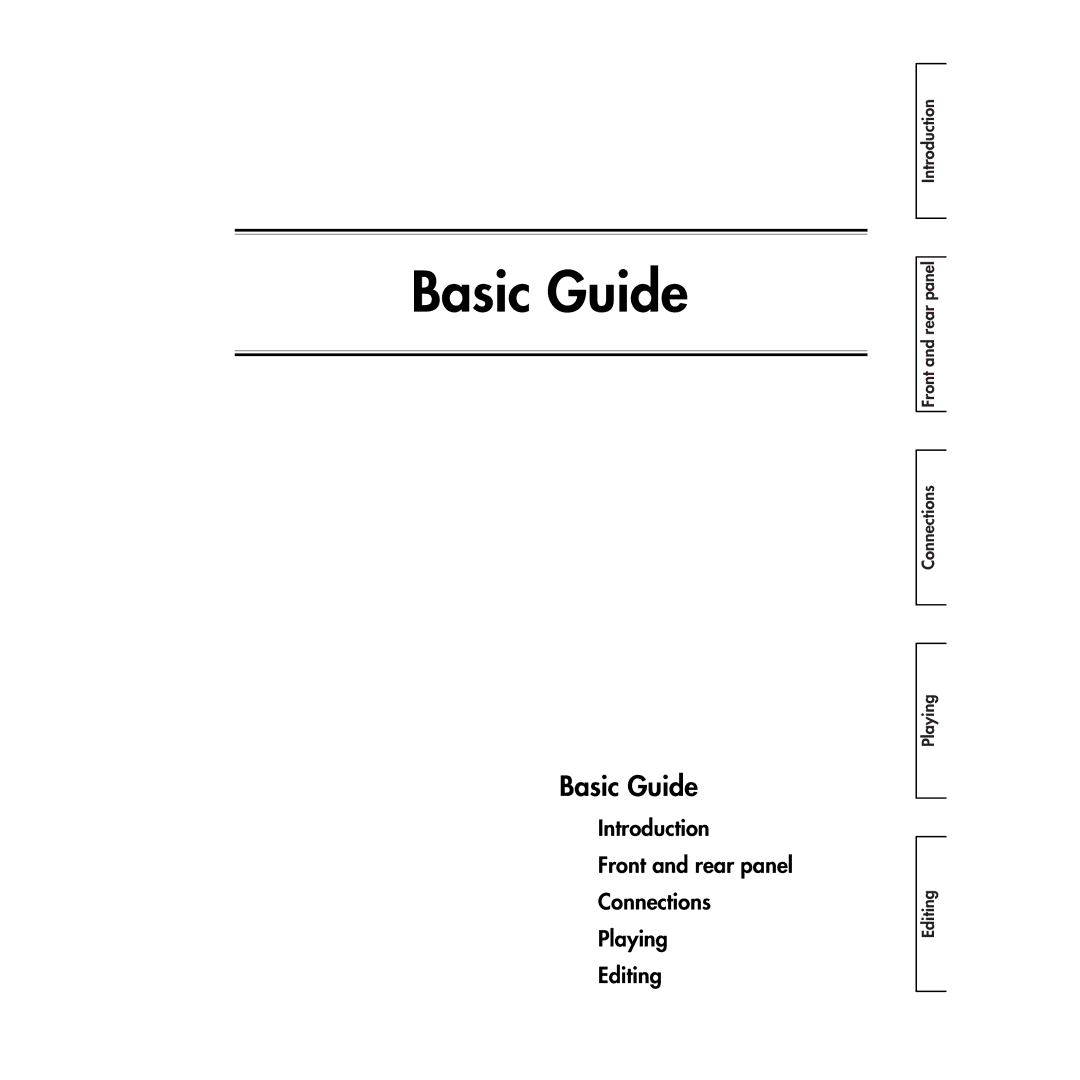 Korg MS2000R manual Basic Guide 