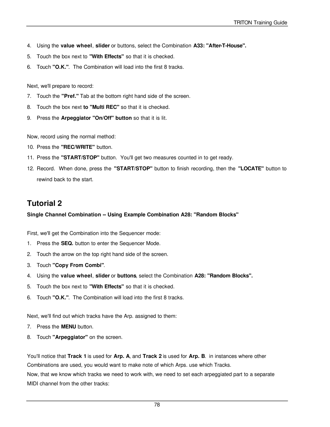 Korg Musical Instrument manual Tutorial 