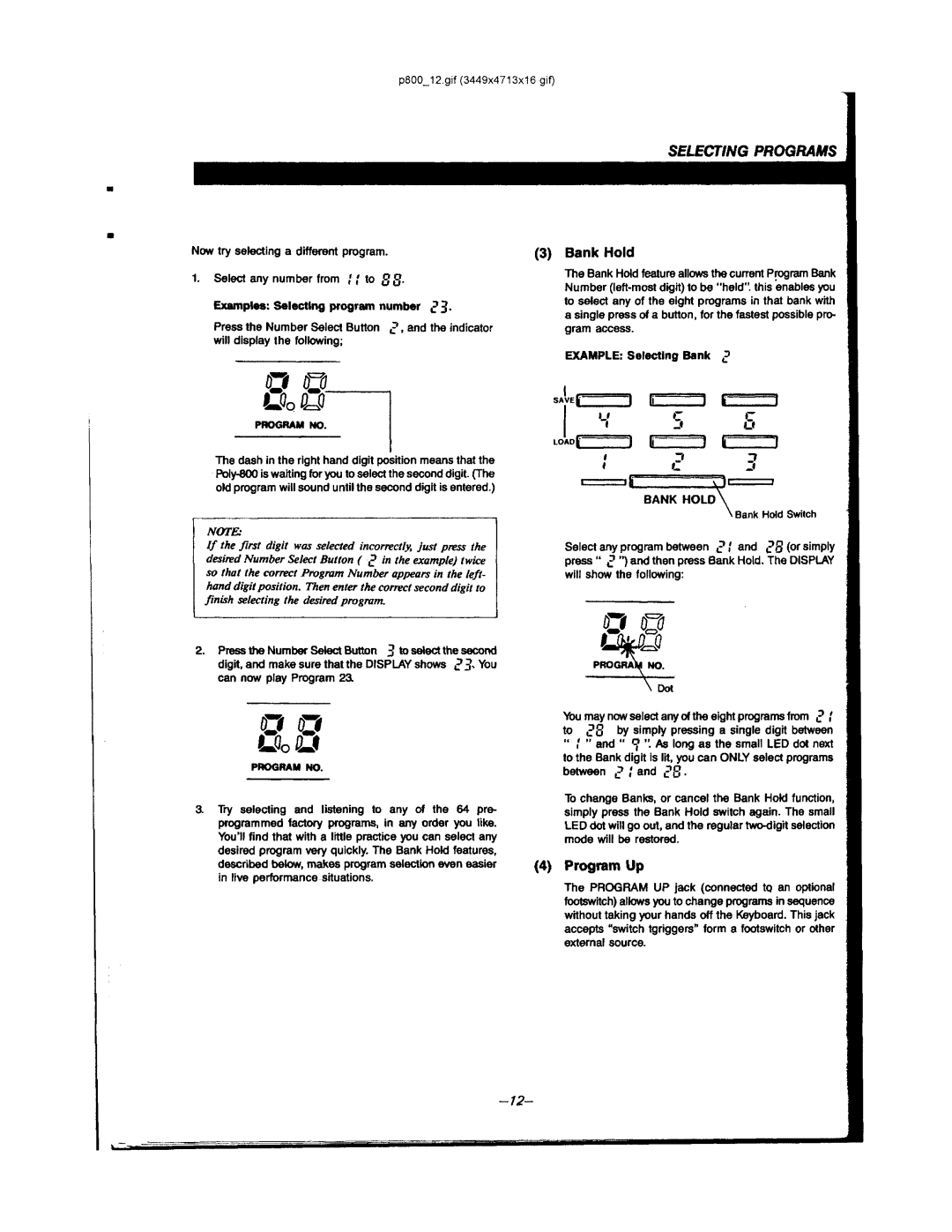 Korg POLY-800 manual 