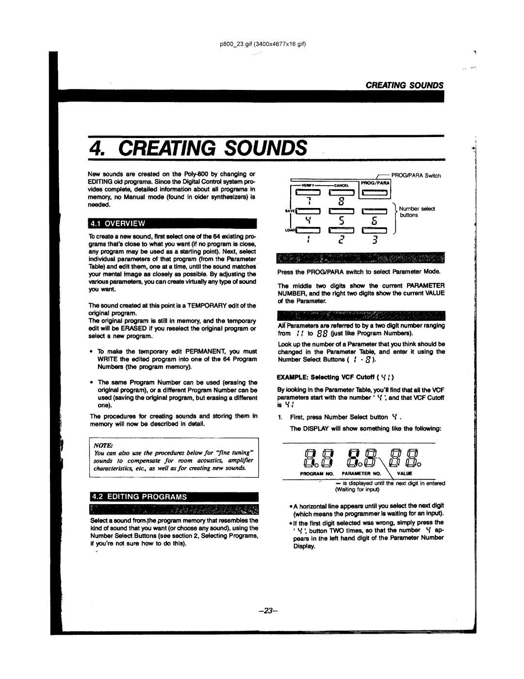 Korg POLY-800 manual 