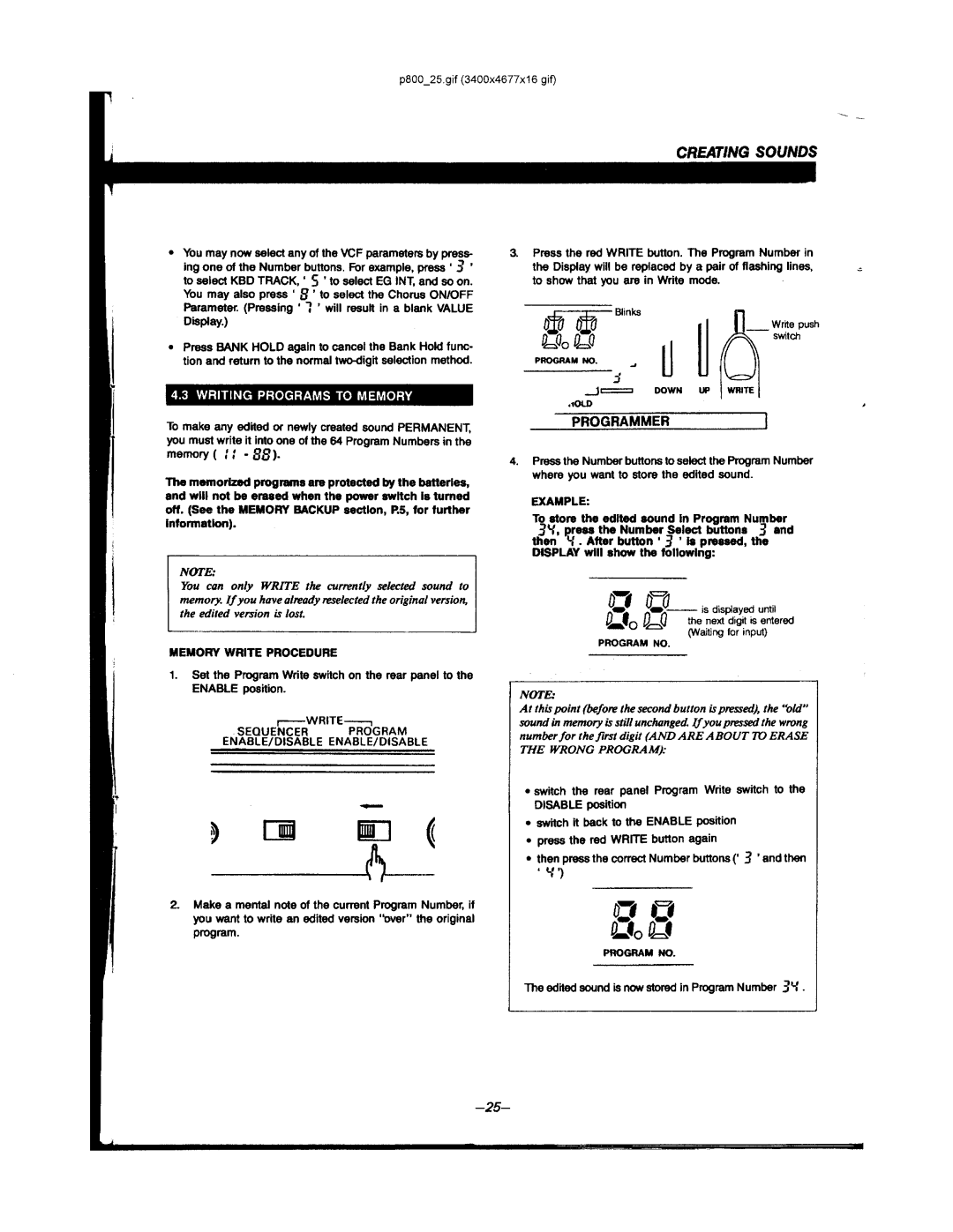 Korg POLY-800 manual 