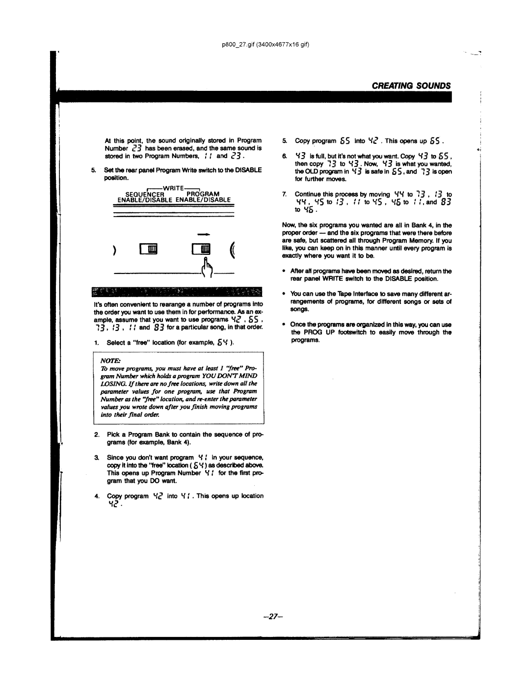 Korg POLY-800 manual 