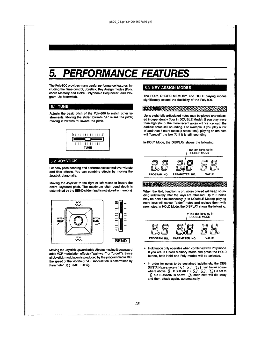 Korg POLY-800 manual 