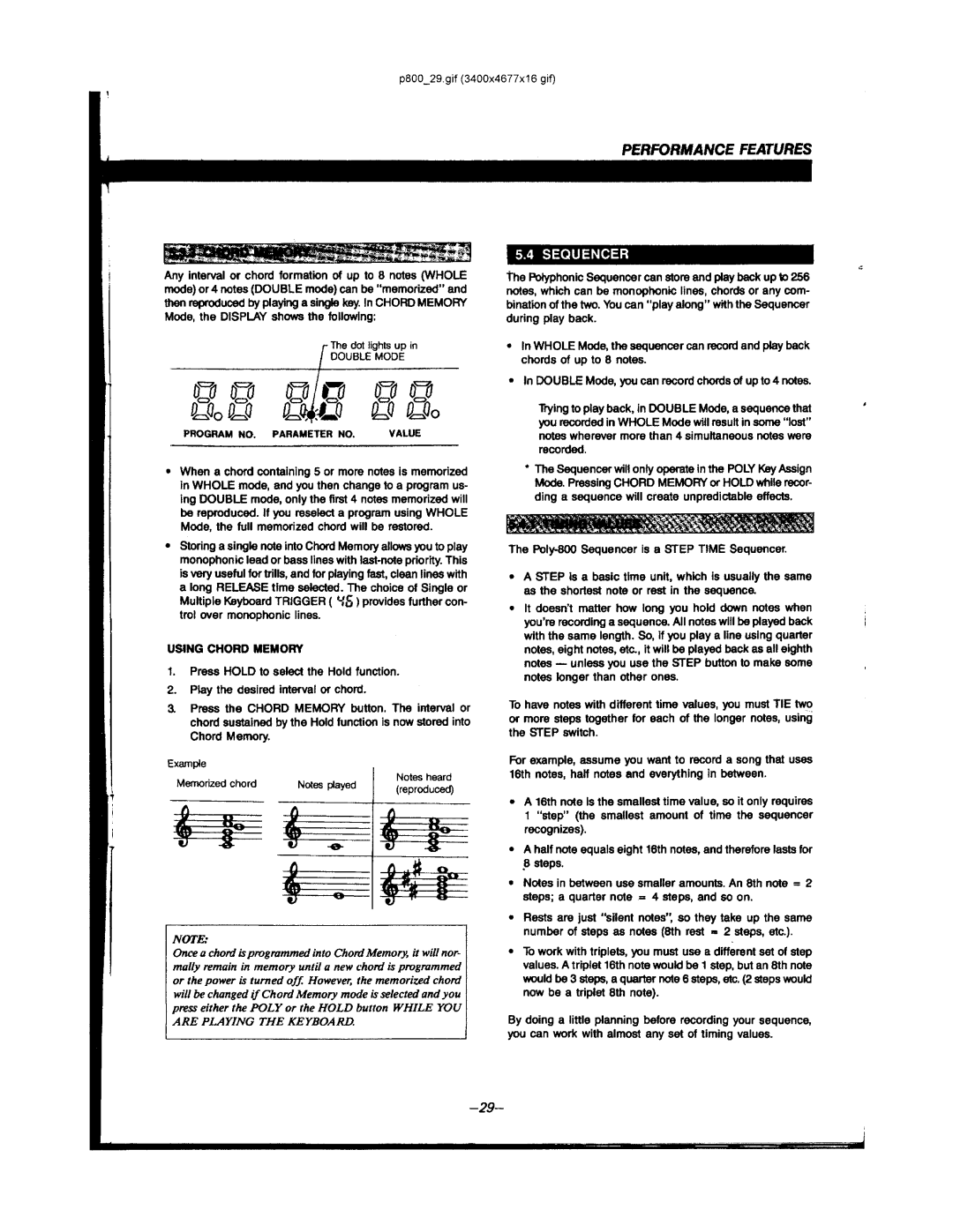 Korg POLY-800 manual 