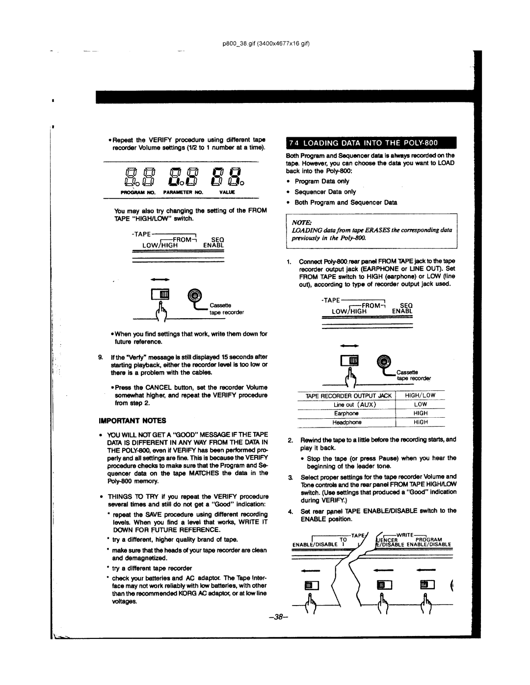 Korg POLY-800 manual 