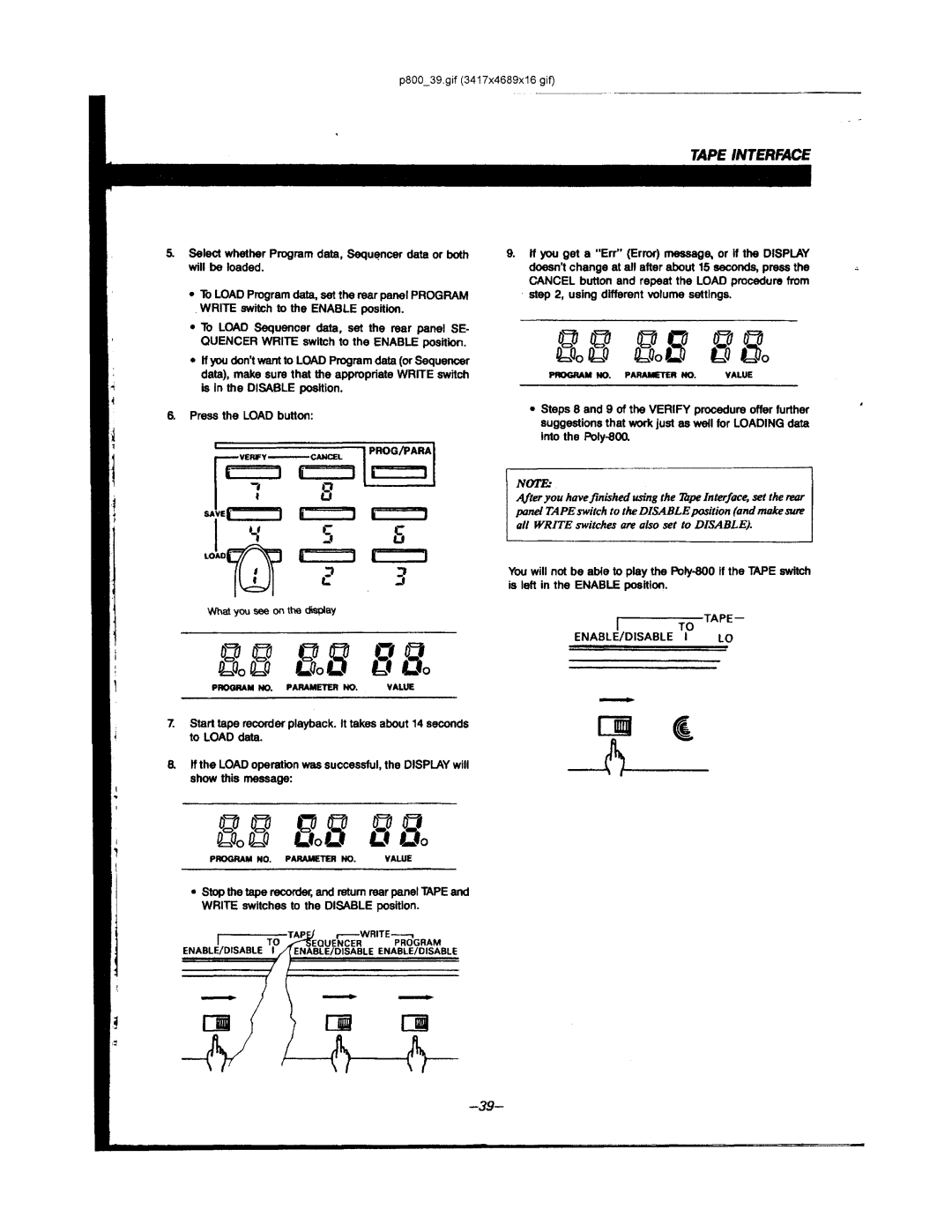 Korg POLY-800 manual 