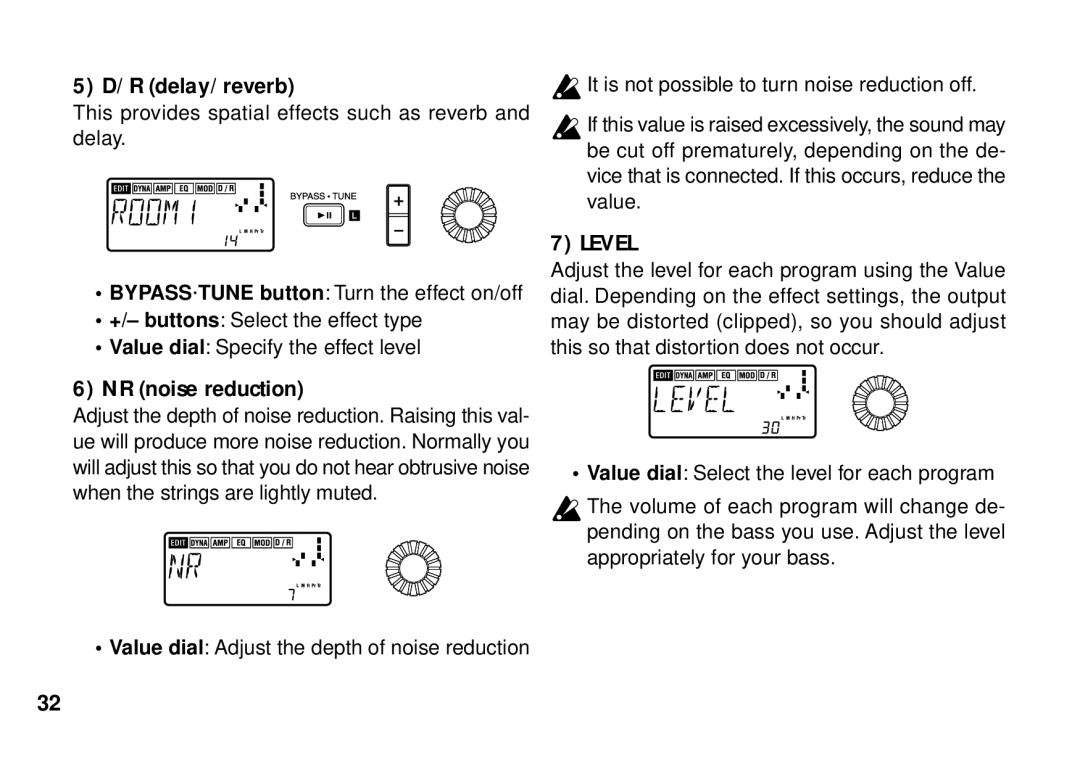 Korg PX3B manual Level 