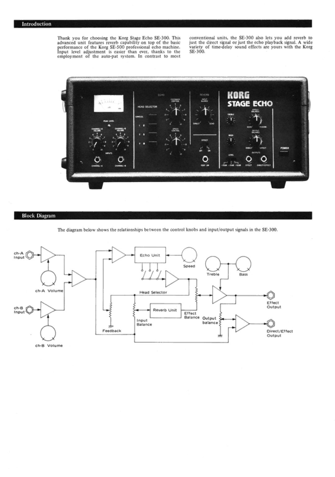 Korg SE-300 manual 